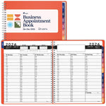 Load image into Gallery viewer, 2026 Appointment Book Planner 6.5 x 8.5 inch Large Peach Tabbed Daily Hourly Weekly Planner Schedule Book 30 Minute time Slots Business &amp; Personal Planner Jan 2026 Dec 2026