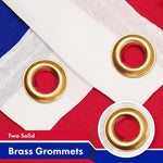 Load image into Gallery viewer, G128 Combo Pack: American USA Flag 3x5 Ft &amp; Haiti Flag 3x5 Ft, Both Printed 150D Polyester, Indoor/Outdoor, Brass Grommets