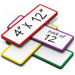 Load image into Gallery viewer, 12 Pack Dry Erase Magnetic Labels 12x4 in Magnetic Name Tags for Classroom Lockers School Bus Classroom Magnets for Names Magnet Labels for Whiteboard Magnet Names Plates for Classrooms