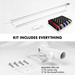 Load image into Gallery viewer, G128 Combo Pack: 6 Ft Tangle Free Aluminum Spinning Flagpole (Silver) &amp; Thin Line First Responders American Flag 3x5 Ft, LiteWeave Pro Series Printed 150D Polyester  Pole with Flag Included