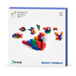 Load image into Gallery viewer, PIXIO Bright Animals 90 Magnetic Blocks in 6 Colors Free App