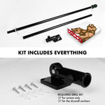 Load image into Gallery viewer, G128 Combo Pack: 6 Feet Tangle Free Spinning Flagpole (Black) California Double Headed Bear Flag 3x5 ft Printed 150D Brass Grommets (Flag Included) Aluminum Flag Pole