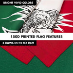 Load image into Gallery viewer, G128 Combo Pack: 6 Ft Tangle Free Spinning Flagpole (White) &amp; Mexico Viva Mexico Flag 3x5 Ft Printed 150D Polyester, Brass Grommets (Flag Included) Aluminum Flag Pole