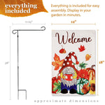 Load image into Gallery viewer, Combo Pack Garden Flag Stand Black 36x16 in and Garden Flag 12x18 in Fall