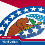 Load image into Gallery viewer, G128 5 Pack: Missouri MO State Flag  3x5 Ft  LiteWeave Pro Series Printed 150D Polyester  Indoor/Outdoor, Vibrant Colors, Brass Grommets, Thicker and More Durable Than 100D 75D Polyester