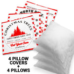 Load image into Gallery viewer, Christmas Decoration Farmhouse Cookie &amp; Pine Spruce Waterproof Throw Pillow 18 x 18 in Set of 4, Beautiful Cushion Covers for Christmas Sofa Couch Decoration, Pillow Insert Included