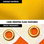 Load image into Gallery viewer, G128 Combo Pack: 6 Ft Tangle Free Spinning Flagpole (Silver) &amp; Bhutan Flag 3x5 Ft Printed 150D Polyester, Brass Grommets (Flag Included) Aluminum Flag Pole