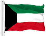 Load image into Gallery viewer, G128 Kuwait Kuwaiti Flag  3x5 Ft  LiteWeave Pro Series Printed 150D Polyester  Country Flag, Indoor/Outdoor, Vibrant Colors, Brass Grommets, Thicker and More Durable Than 100D 75D Polyester