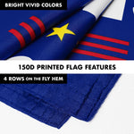 Load image into Gallery viewer, G128 Combo Pack: 6 Ft Tangle Free Aluminum Spinning Flagpole (White) &amp; DeSantis Election Make America Florida Flag 3x5 Ft, LiteWeave Pro Series Printed 150D Polyester  Pole with Flag Included