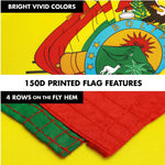 Load image into Gallery viewer, G128 Combo Pack: 6 Ft Tangle Free Spinning Flagpole (Silver) &amp; Bolivia Flag 3x5 Ft Printed 150D Polyester, Brass Grommets (Flag Included) Aluminum Flag Pole