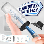 Load image into Gallery viewer, Dish Brush Set of 3 with Bottle Water Brush Dish Scrub Blue Dishwasher Safe