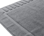Load image into Gallery viewer, Luxury Bath Mat Floor Towel Set Grey White 22 x34 in 2 Pack Absorbent Cotton