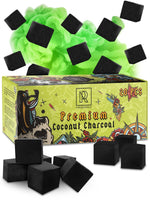 Load image into Gallery viewer, Hookah Charcoal Hookah Coals for Hookah Coconut 20 Count 10 oz 1x1x1 inch