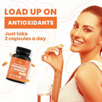Load image into Gallery viewer, High Potency 1200mg Turmeric and Ginger Supplement Antioxidant 180 Capsules