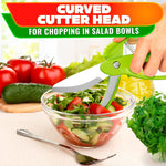 Load image into Gallery viewer, Salad Scissors for Chopped Salad Tool Vegetable Scissors Food Cutter Salad Chopper Scissors Salad Cutter Chopper Lettuce Shredder Lettuce Chopper for Chopped Salad Chopper Tool
