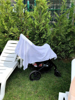 Load image into Gallery viewer, White Muslin Baby Swaddle Blanket 100% Organic Cotton Perfect for Swaddling