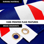 Load image into Gallery viewer, G128 Combo Pack: 6 Feet Tangle Free Spinning Flagpole (White) Australia Australian Flag 3x5 ft Printed 150D Brass Grommets (Flag Included) Aluminum Flag Pole