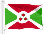 Load image into Gallery viewer, G128 Burundi Umurundi Flag  3x5 Ft  LiteWeave Pro Series Printed 150D Polyester  Country Flag, Indoor/Outdoor, Vibrant Colors, Brass Grommets, Thicker and More Durable Than 100D 75D Polyester