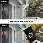 Load image into Gallery viewer, G128 Flag Pole 5 FT White Tangle Free &amp; POW MIA Flag Emb 2.5x4 FT Combo Embroidered Spun Polyester