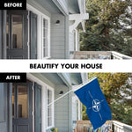 Load image into Gallery viewer, G128 Combo Pack: 6 Ft Tangle Free Aluminum Spinning Flagpole (White) &amp; North Atlantic Treaty Org NATO Flag 3x5 Ft, LiteWeave Pro Series Printed 150D Polyester  Pole with Flag Included
