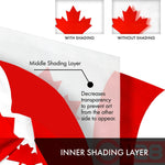 Load image into Gallery viewer, G128 5 Pack: Canada Canadian Flag  3x6 Ft  Double ToughWeave Series Double Sided Embroidered 210D Polyester  Country Flag, Embroidered Design, Indoor/Outdoor, Brass Grommets, Heavy Duty, 3ply