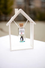 Load image into Gallery viewer, Cute Girlfriend and Boyfriend Gifts Personalized Anniversary Present for Her Him Custom Birthday Gift Idea for Women Men (Black and White Penguin I Found My Penguin in Wooden Frame)