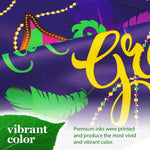 Load image into Gallery viewer, G128 Garden Flag Mardi Gras Masquerade Mask 12x18 Blockout Fabric