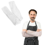 Load image into Gallery viewer, Disposable Sleeve Protectors for Arms 18 inch 50 Pack White Polyethylene Disposable Sleeve Covers for Arms  Protective Sleeves for Arms 2 Mil Waterproof Protective Arm Covers with Elastic Ends