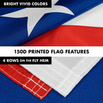 Load image into Gallery viewer, G128 Combo Pack: 6 Feet Tangle Free Spinning Flagpole (Silver) Chile Chilean Flag 3x5 ft Printed 150D Brass Grommets (Flag Included) Aluminum Flag Pole