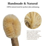 Load image into Gallery viewer, Sisal Dry Body Brush Natural Bristle Exfoliating Brush Body Scrubber for Skincare and Beauty to Improve Blood Circulation Exfoliate Skin Healthy Therapeutics Reduce Cellulite Stop Ingrown Hairs