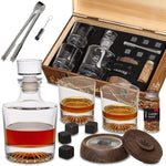Load image into Gallery viewer, Whiskey Gift Set 14 pcs Whiskey Bottle Old Fashioned Glasses in Wodden Box Gift
