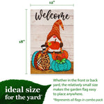Load image into Gallery viewer, G128 Garden Flag Set Holiday Gnomes 12x18 10 pieces Blockout Fabric