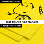 Load image into Gallery viewer, G128 Combo Pack: 6 Ft Tangle Free Spinning Flagpole (Black) &amp; No Step on Snek Cute Cartoon Flag 3x5 Ft Printed 150D Polyester, Brass Grommets (Flag Included) Aluminum Flag Pole