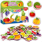 Load image into Gallery viewer, 31 Foam Fridge Magnets for Toddlers 13 years Fruits and Veggies Magnets