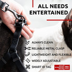 Load image into Gallery viewer, WAUDOG Waterproof Dog Harness Adjustable Dog Harness for Large Dogs Small and Medium Dogs Heavy Duty Dog Harness with Durable Metal Clasp and QR Dog Tag Boy &amp; Girl Dog Harness Black (20 32in)