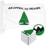 Load image into Gallery viewer, G128 5 Pack: An Appeal to Heaven Flag  3x5 Ft  ToughWeave Series Embroidered 300D Polyester  Historical Flag, Embroidered Design, Indoor/Outdoor, Brass Grommets