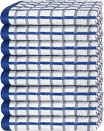Load image into Gallery viewer, Premium Dish Towels for Kitchen with Hanging Loop 8 Pack Heavy Duty 16x26in Blue