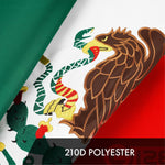 Load image into Gallery viewer, G128 2 Pack: Mexico Mexican Flag  6x10 Ft  ToughWeave Series Embroidered 300D Polyester  Country Flag, Embroidered Design, Indoor/Outdoor, Brass Grommets