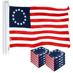 Load image into Gallery viewer, Betsy Ross Flag 3x5 Ft 10Pack 150D Printed Polyester By G128