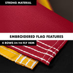 Load image into Gallery viewer, G128 Combo Pack: 5 Ft Tangle Free Aluminum Spinning Flagpole (White) &amp; Maryland MD State Flag 2.5x4 Ft, ToughWeave Series Embroidered 300D Polyester  Pole with Flag Included