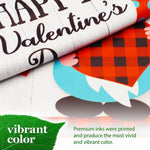 Load image into Gallery viewer, G128 Garden Flag Happy Valentine's Day Gnome Holding Plain Heart 12x18 Blockout Fabric