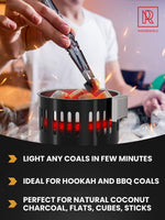 Load image into Gallery viewer, Premium Hookah Coal Burner Black Burner for Hookah 800W FIRE Tower