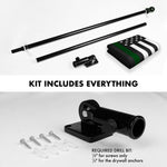 Load image into Gallery viewer, Combo Pack Flag Pole 6 FT Black Tangle Free and Thin Green Line Flag 3x5 FT