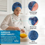Load image into Gallery viewer, Disposable Hair Net for Men Women 21  Disposable Hair Net for Men Women 21 inch Pack of 100 Dark Blue Hair Covers for Nurses Polypropylene Bouffant Hair Nets with Stretch Band Disposable Hair Caps for Nurses and Chefs