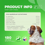 Load image into Gallery viewer, Canine Green Lawn Dog Maintenance Chews Enzymes Probiotics Cranberry Extract