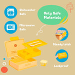 Load image into Gallery viewer, Bento Lunch Box for Kids BPA Free Leak Proof Lunch Containers with 3 Compartment