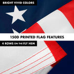 Load image into Gallery viewer, Combo Pack 6 Ft Tangle Free Spinning Flagpole Silver and Betsy Ross Flag 3x5 ft