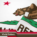 Load image into Gallery viewer, Combo Pack: American USA Flag 3x5 Ft &amp; California CA State Flag 3x5 Ft Both LiteWeave Pro Series Printed 150D Polyester, 4 Corner Brass Grommets, Perfect For Balcony/Wall