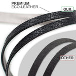 Load image into Gallery viewer, Eyeglass Strap Holders Premium ECO Leather 4 Cords Black AntiSlip Clip Loop