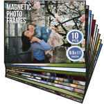 Load image into Gallery viewer, 10 Pack Magnetic Frames 8.5 x 11 inch Magnetic Picture Frames for Fridge Magnetic Picture Frames for Refrigerator Magnetic Photo Sleeves Locker Magnet Frame Magnetic Photo Pockets Magnetic Picture Holder